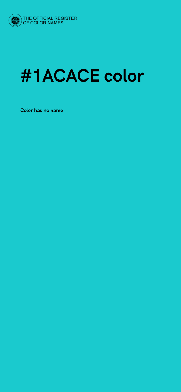 #1ACACE color image