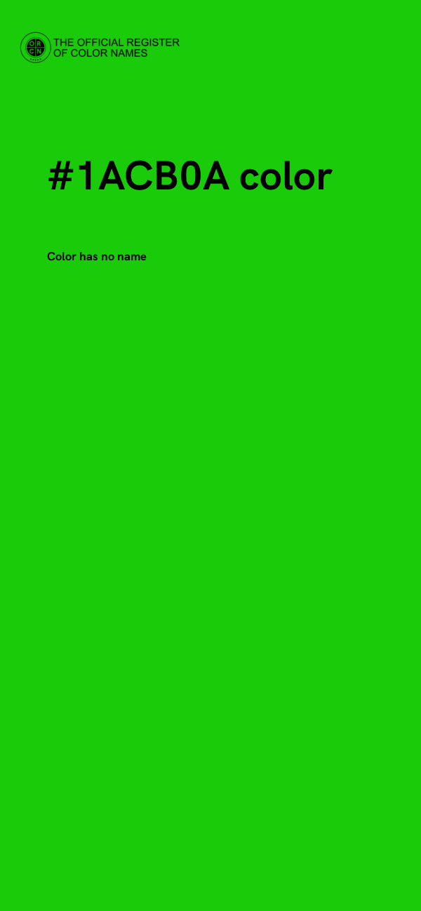 #1ACB0A color image
