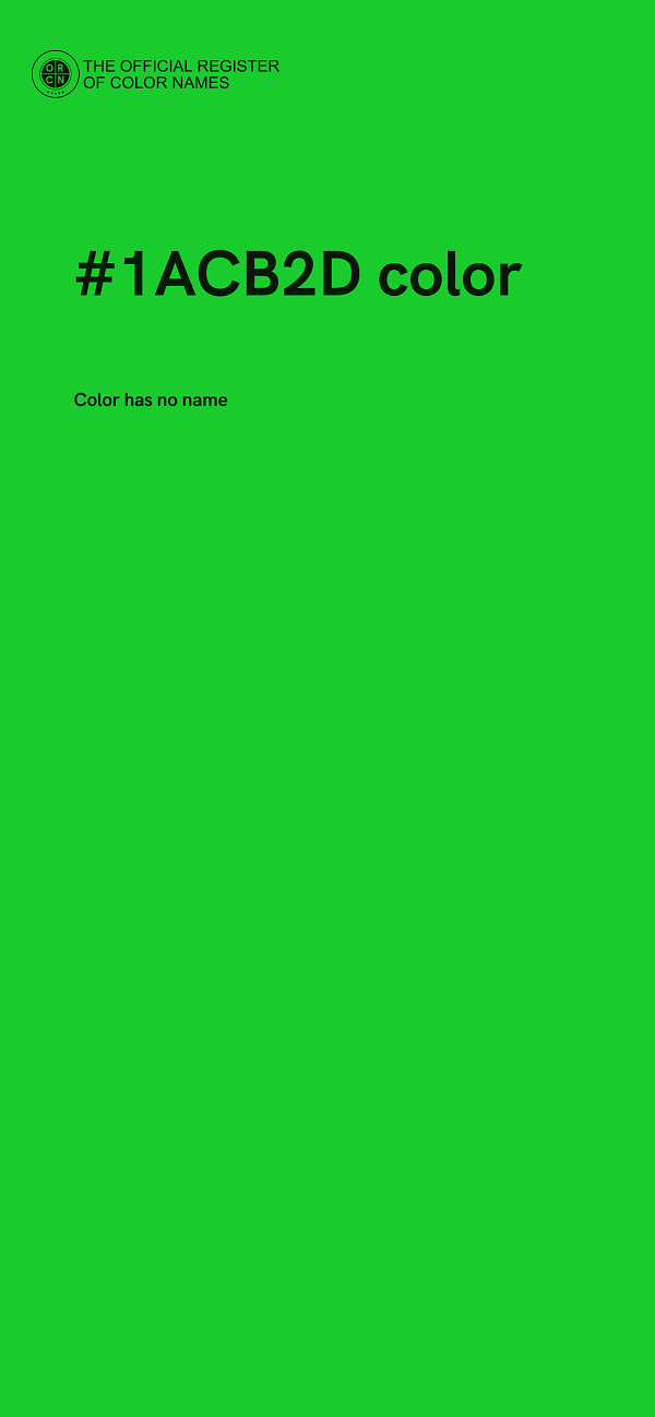 #1ACB2D color image