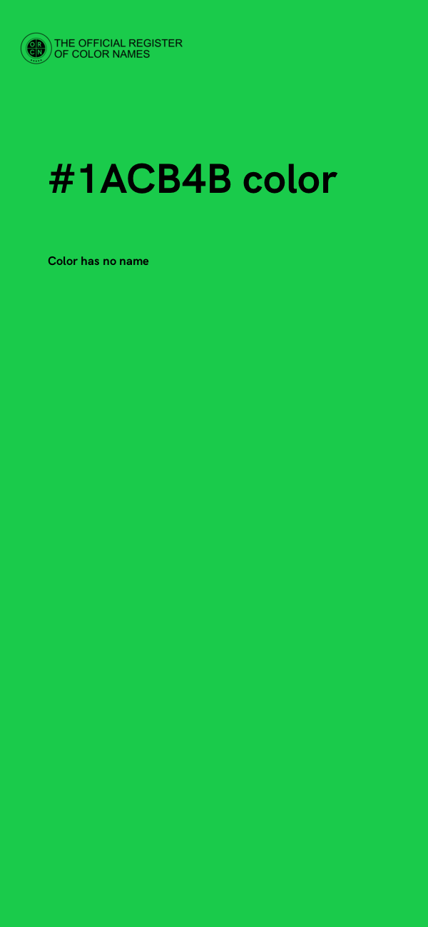 #1ACB4B color image