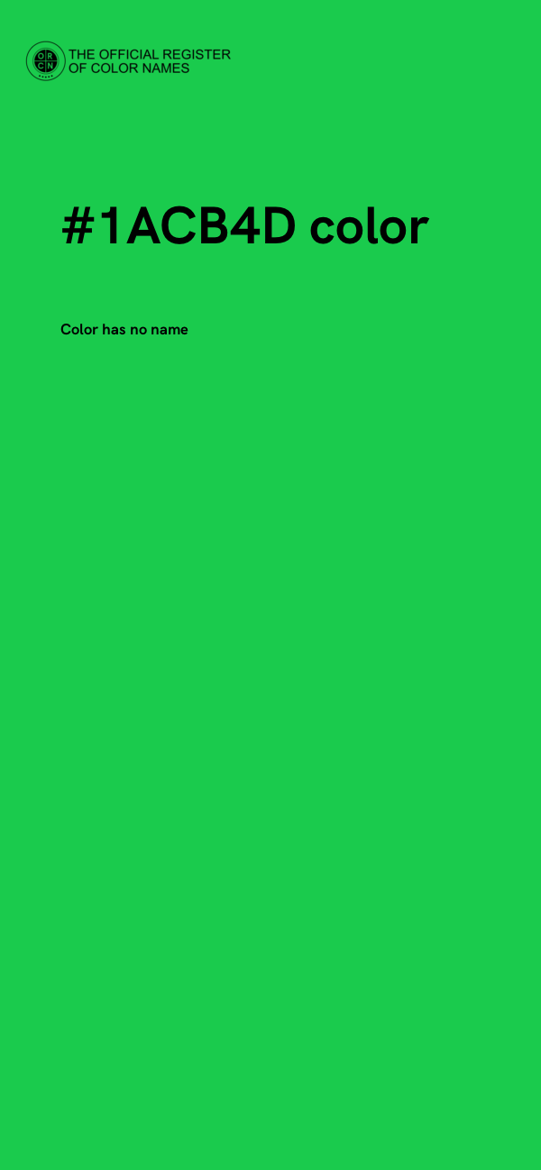 #1ACB4D color image