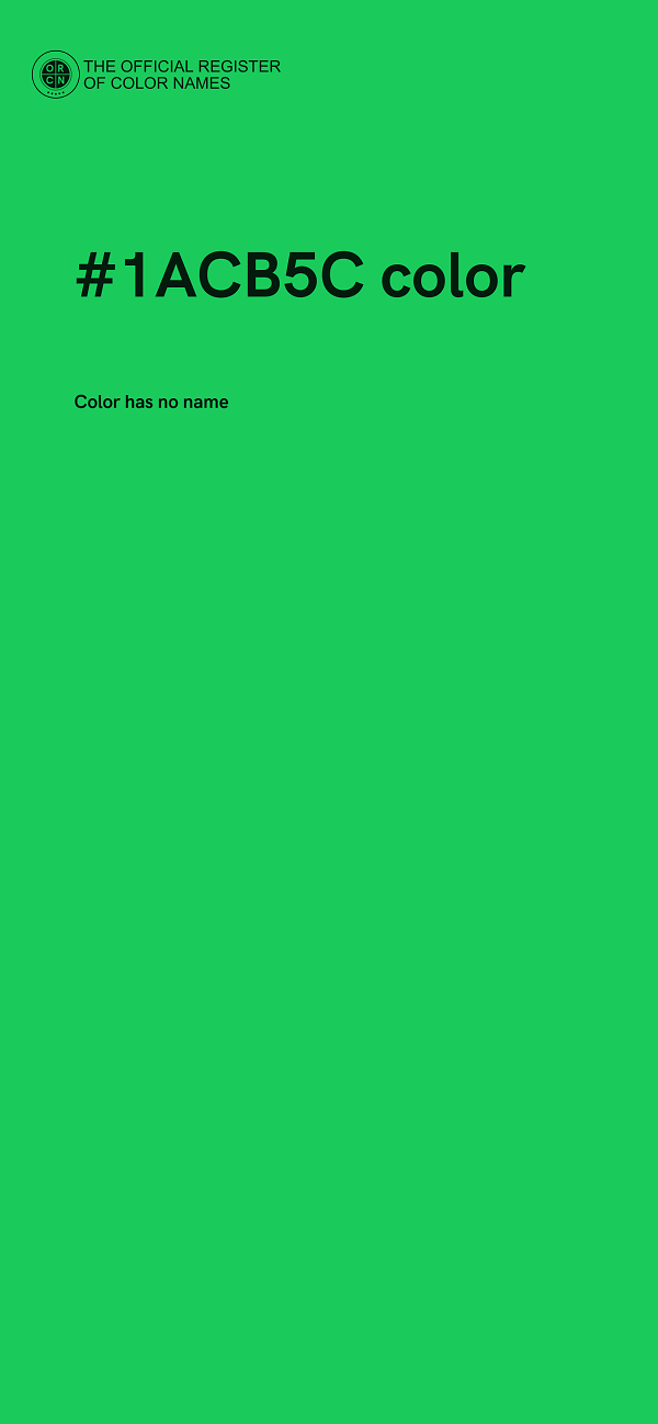 #1ACB5C color image