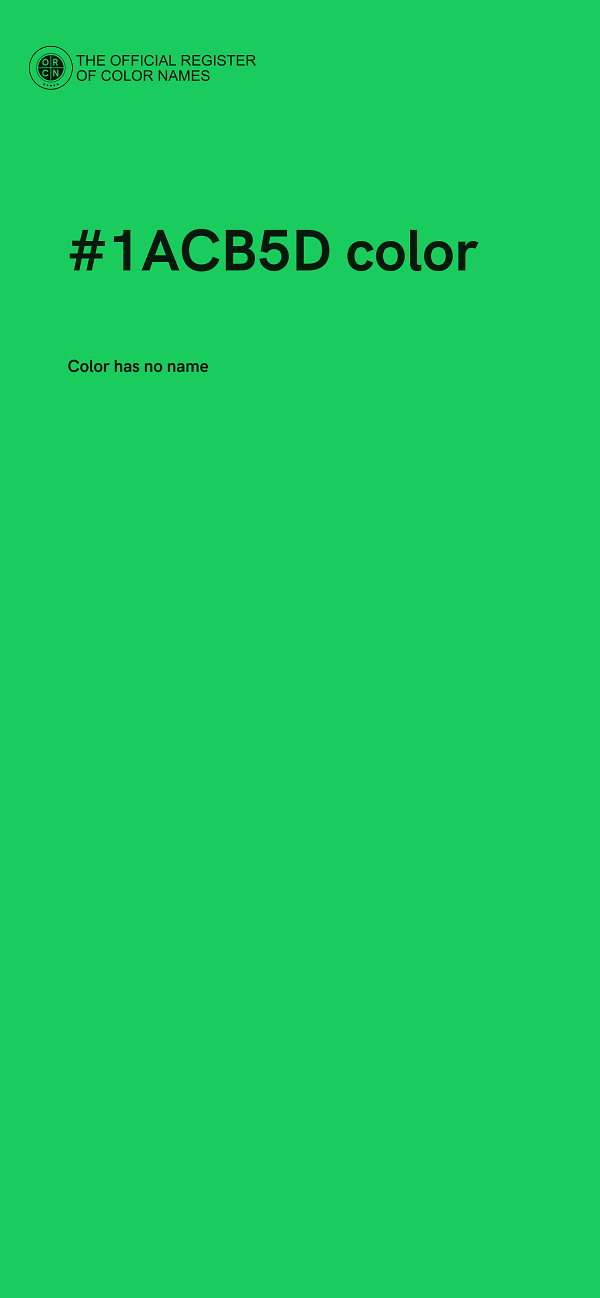#1ACB5D color image