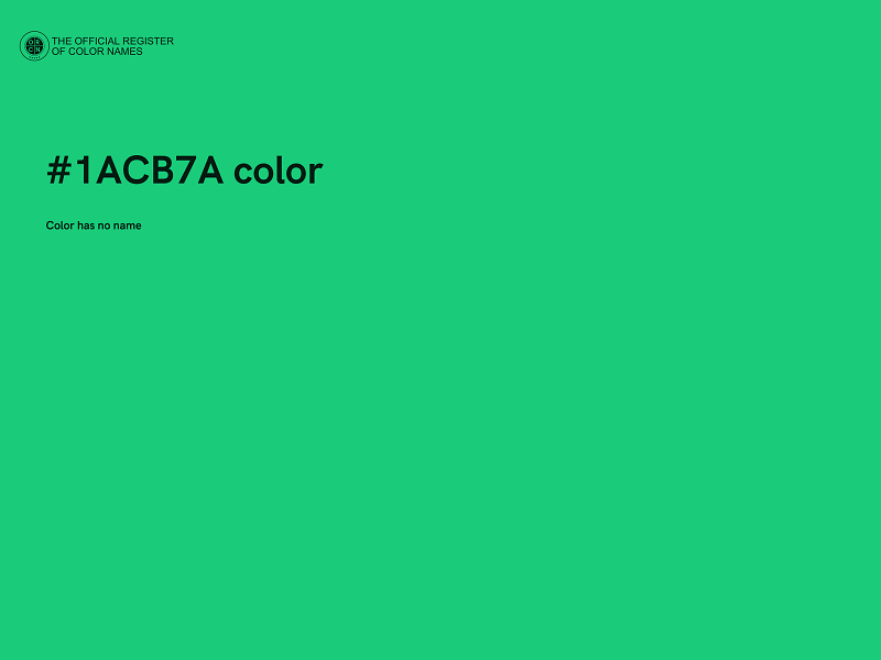 #1ACB7A color image