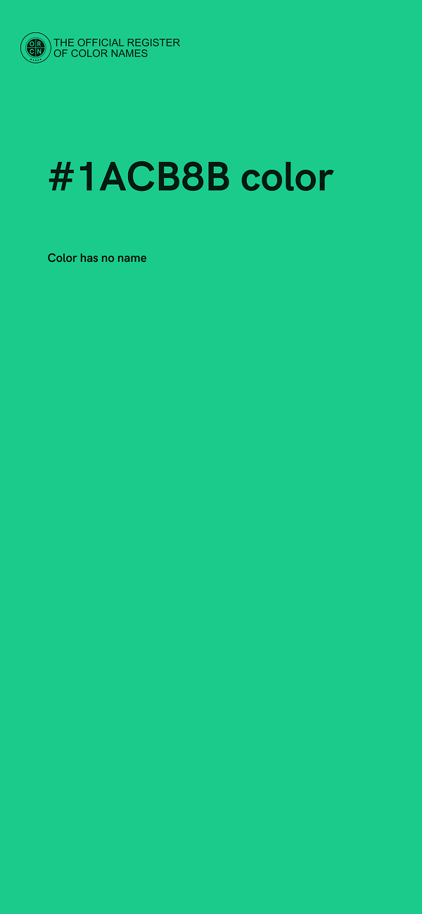 #1ACB8B color image