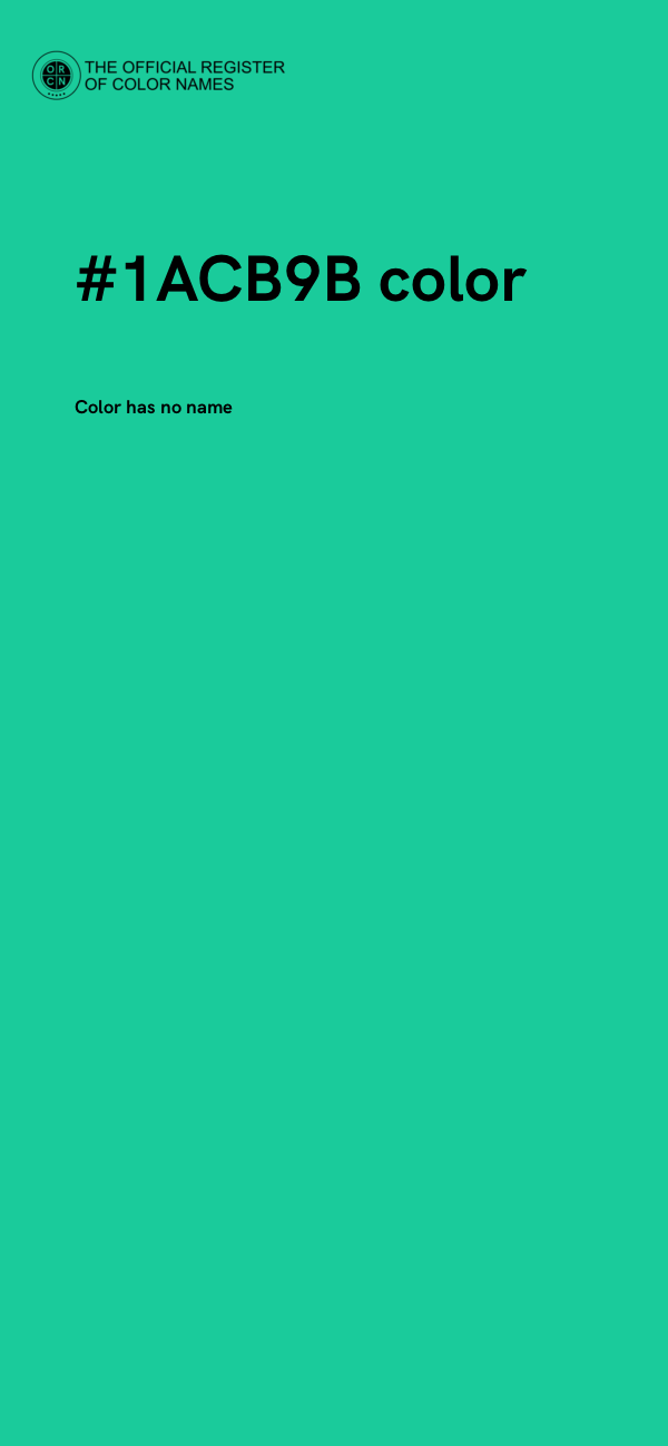 #1ACB9B color image