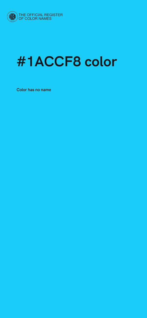 #1ACCF8 color image
