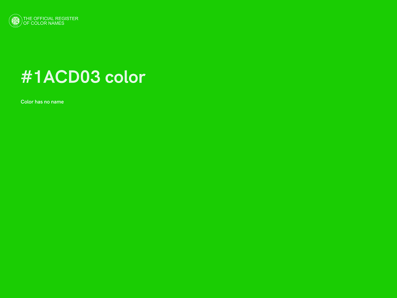 #1ACD03 color image