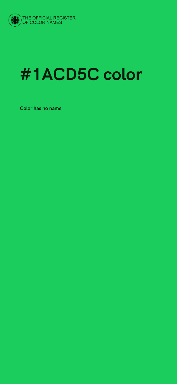 #1ACD5C color image