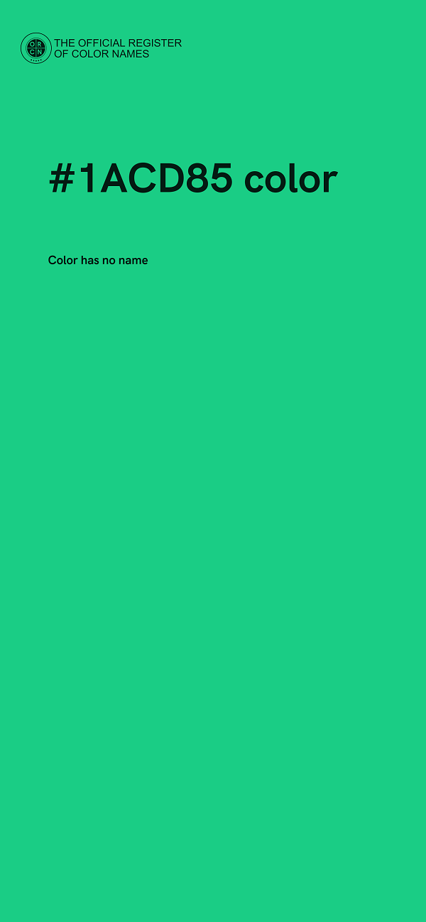 #1ACD85 color image
