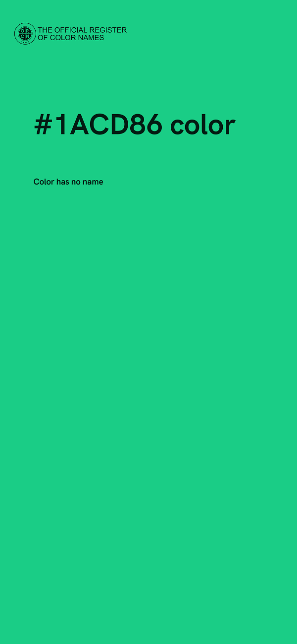 #1ACD86 color image