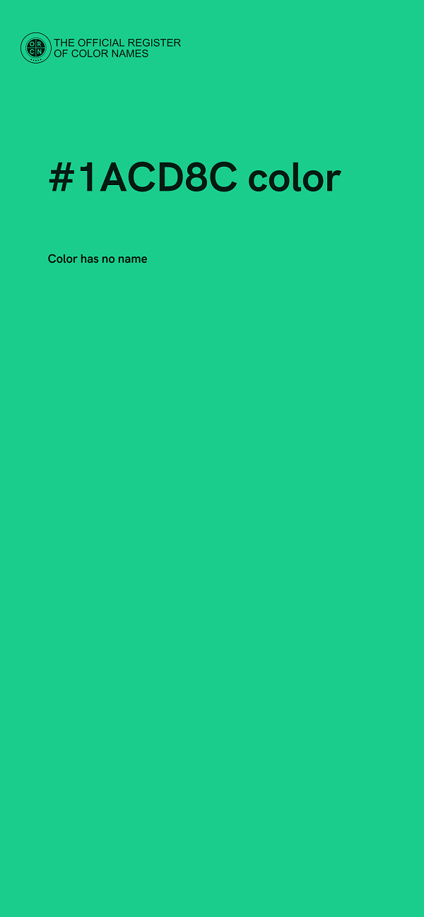 #1ACD8C color image