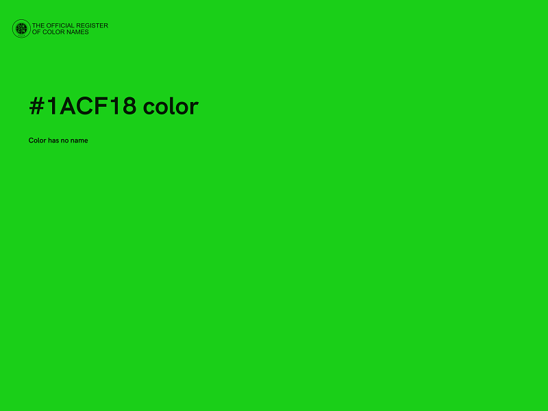 #1ACF18 color image