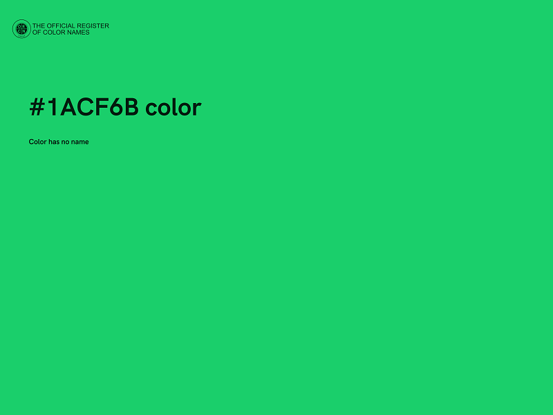 #1ACF6B color image