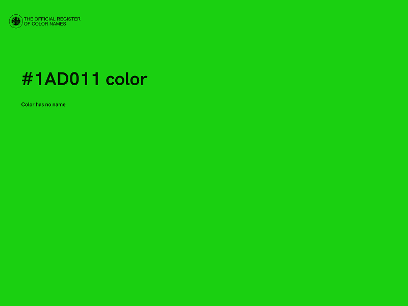 #1AD011 color image