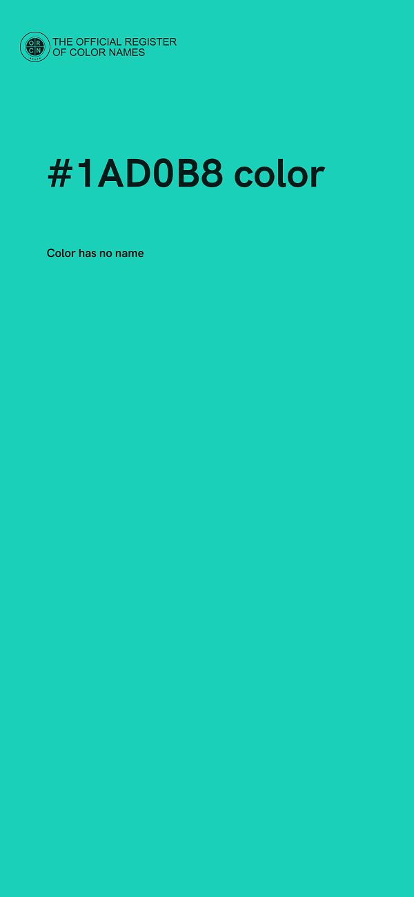 #1AD0B8 color image