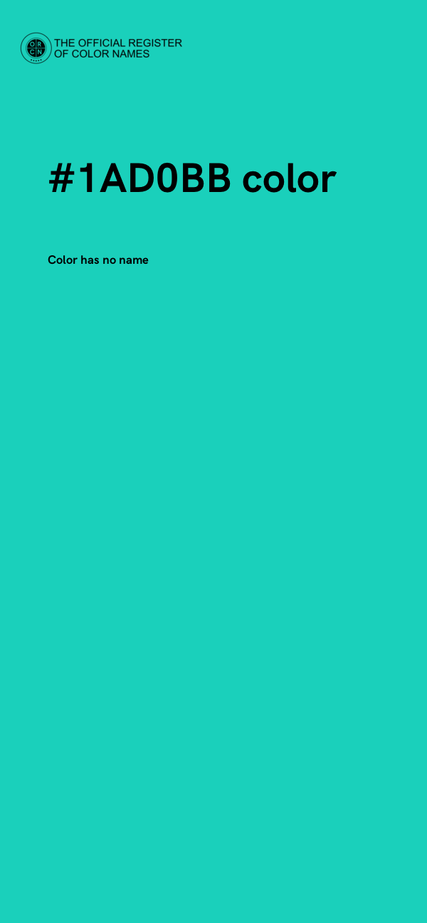 #1AD0BB color image