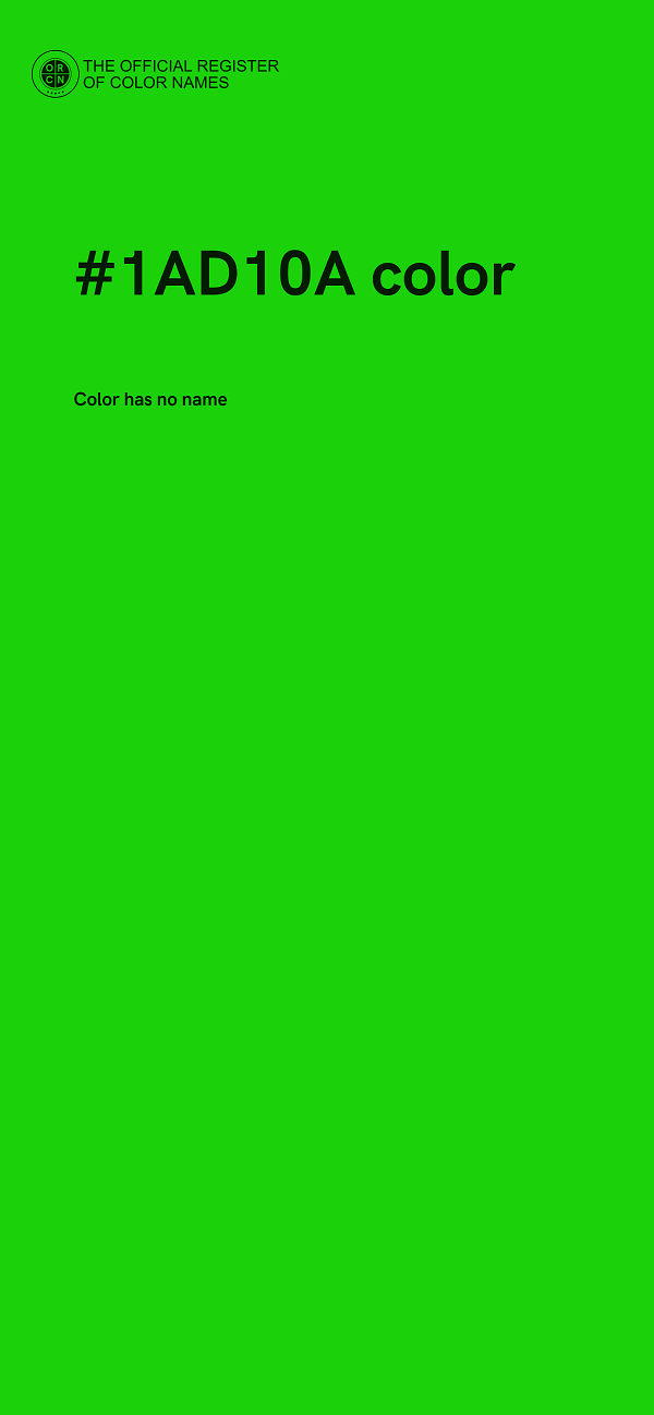 #1AD10A color image