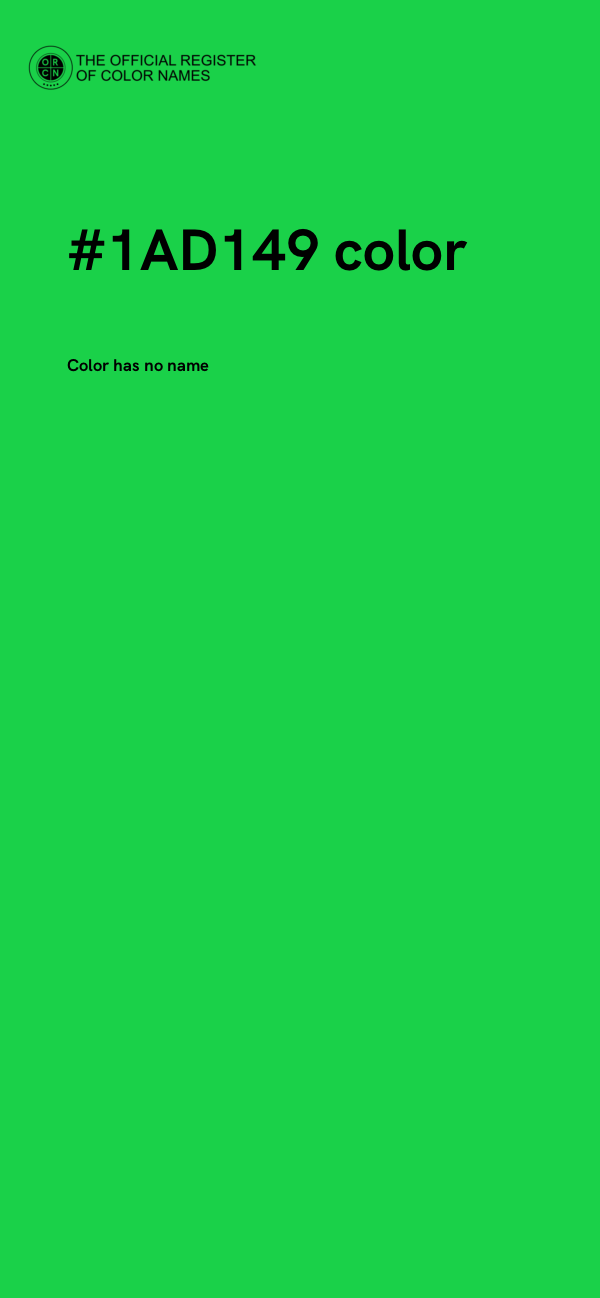 #1AD149 color image