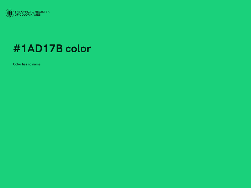 #1AD17B color image