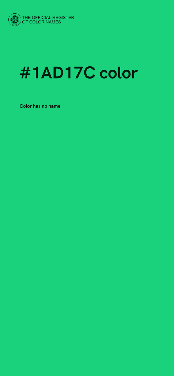 #1AD17C color image