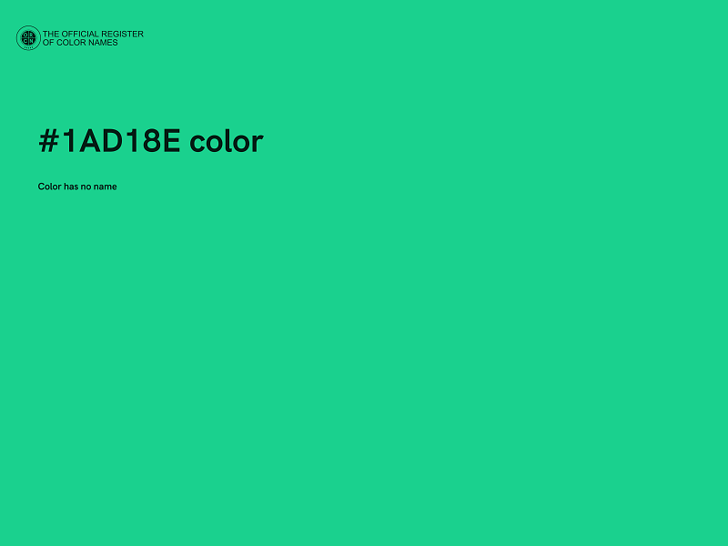 #1AD18E color image