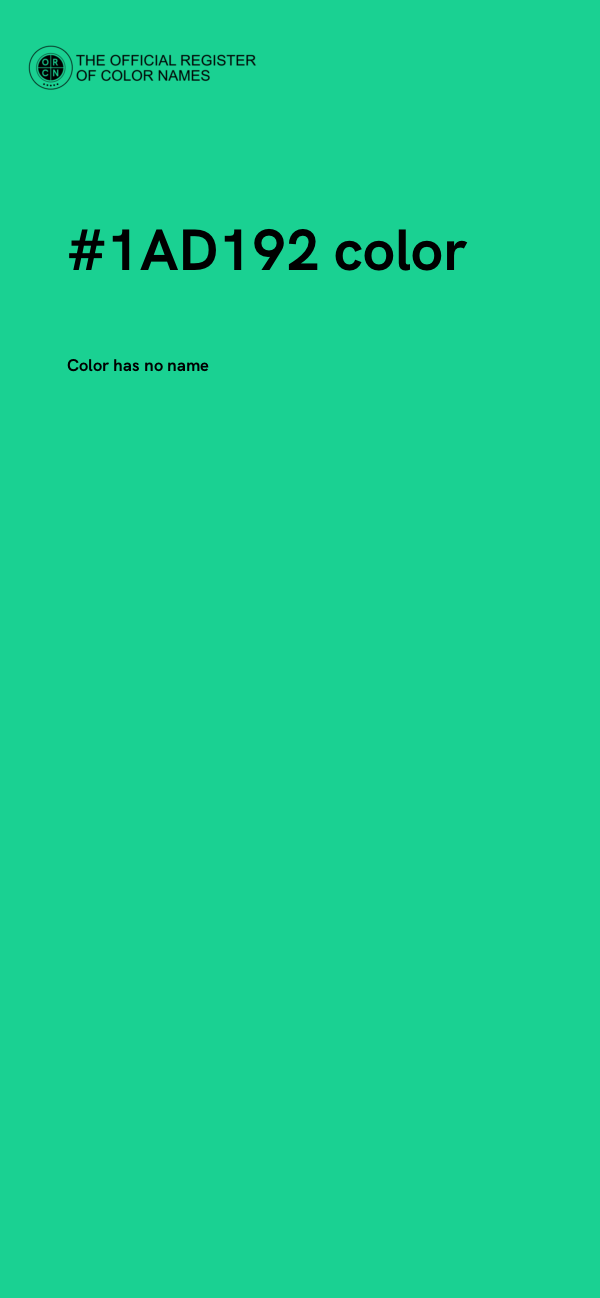 #1AD192 color image