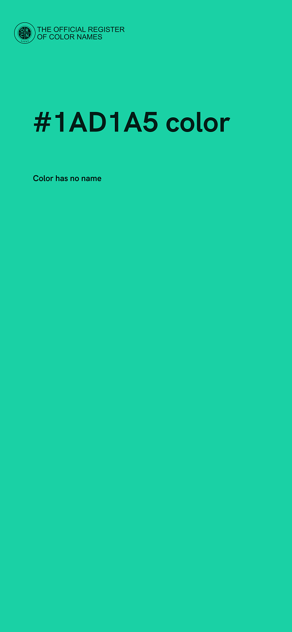 #1AD1A5 color image