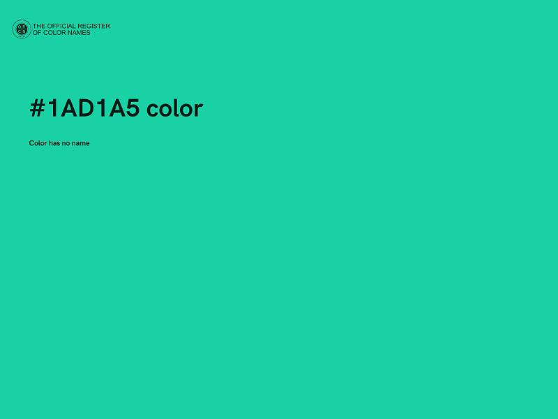 #1AD1A5 color image