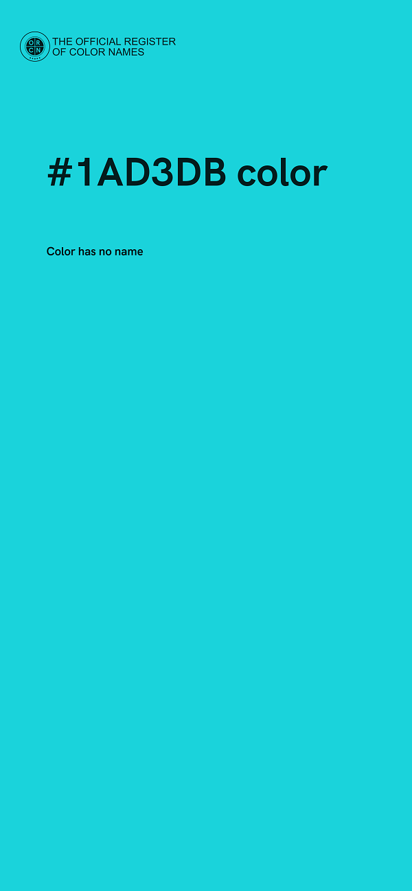 #1AD3DB color image