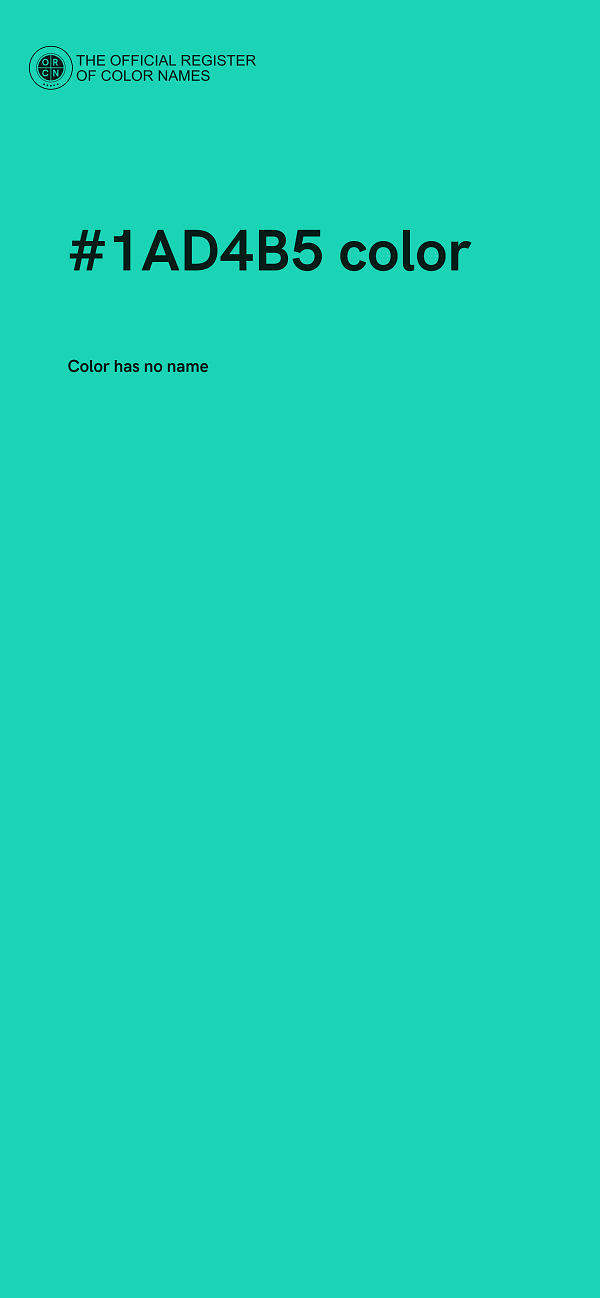 #1AD4B5 color image