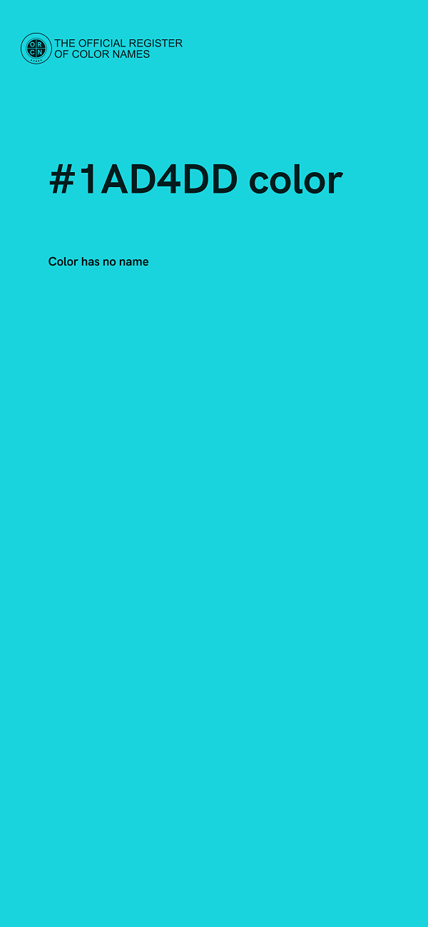 #1AD4DD color image