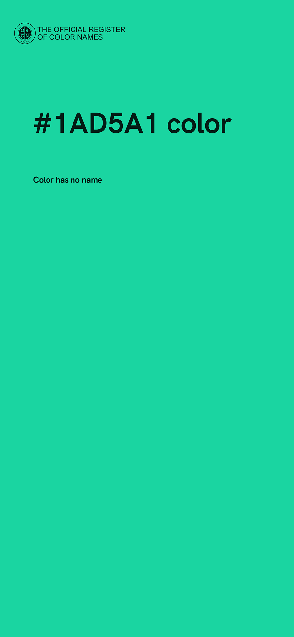 #1AD5A1 color image