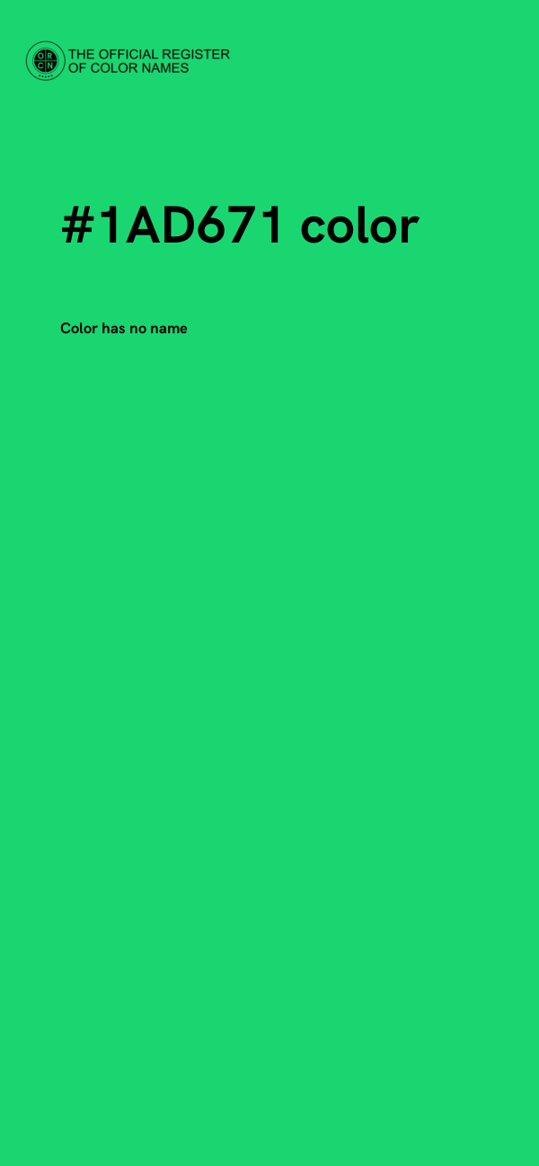 #1AD671 color image