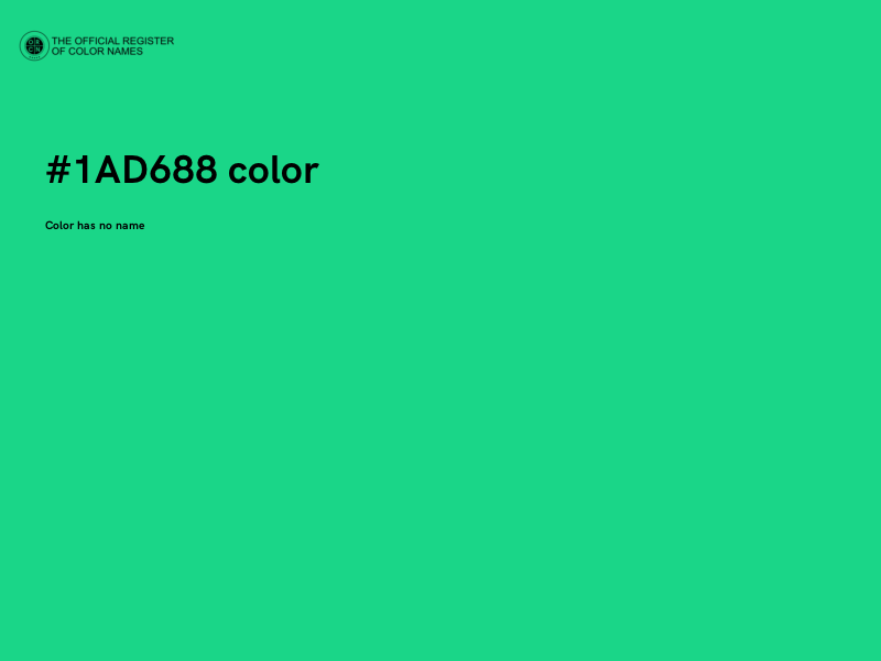 #1AD688 color image