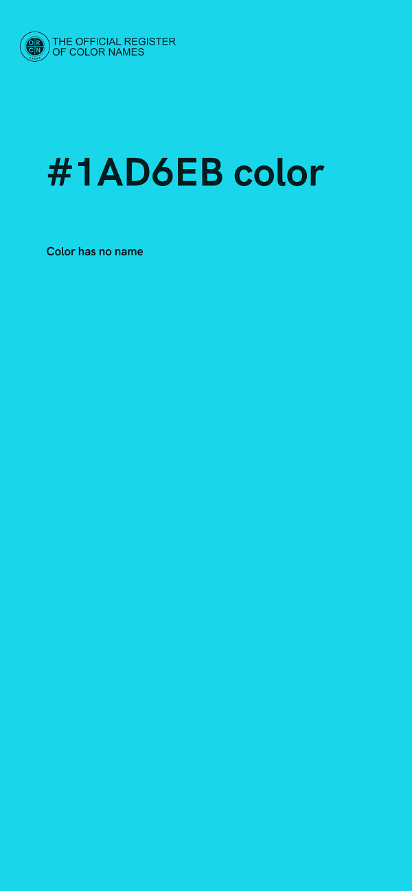 #1AD6EB color image