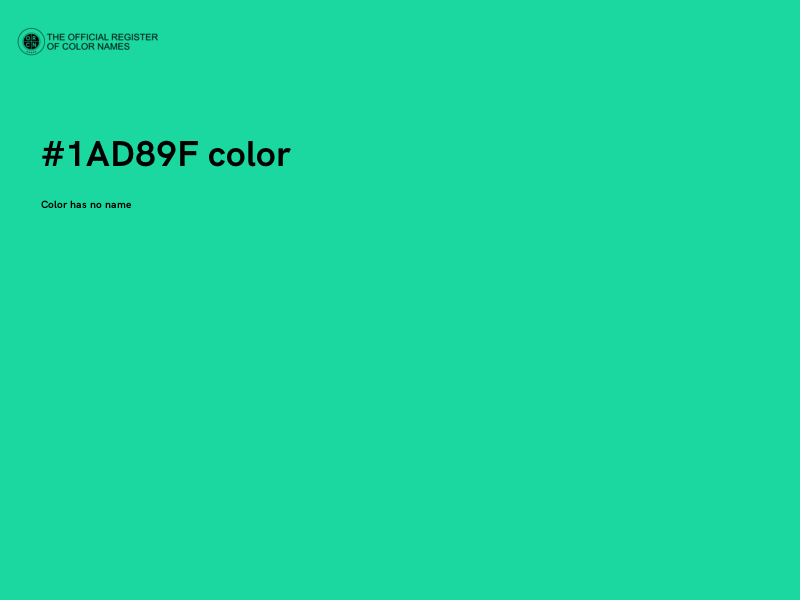 #1AD89F color image