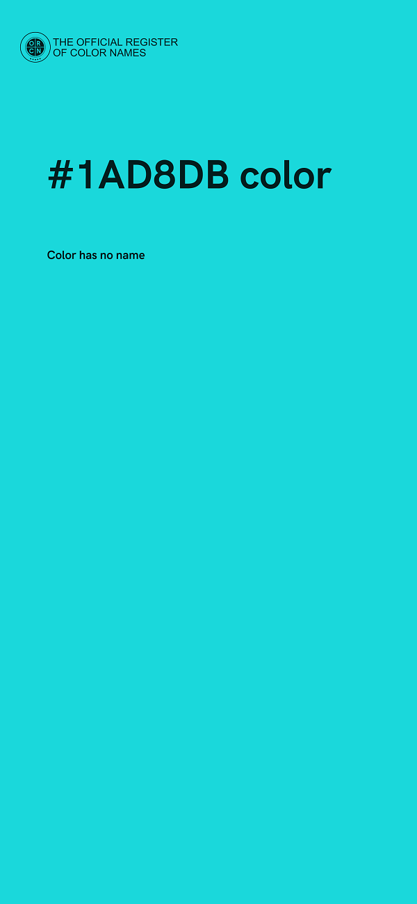#1AD8DB color image