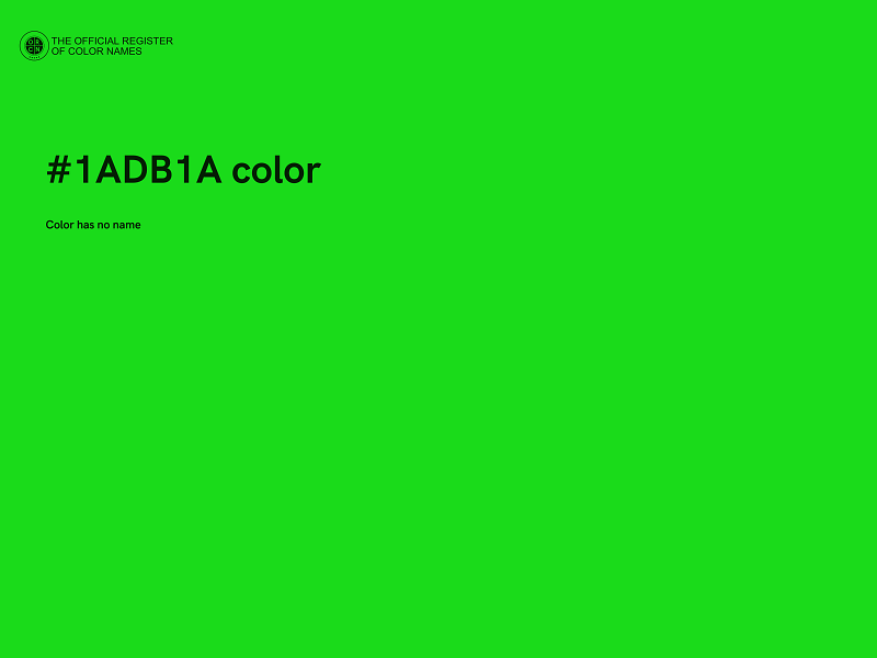 #1ADB1A color image