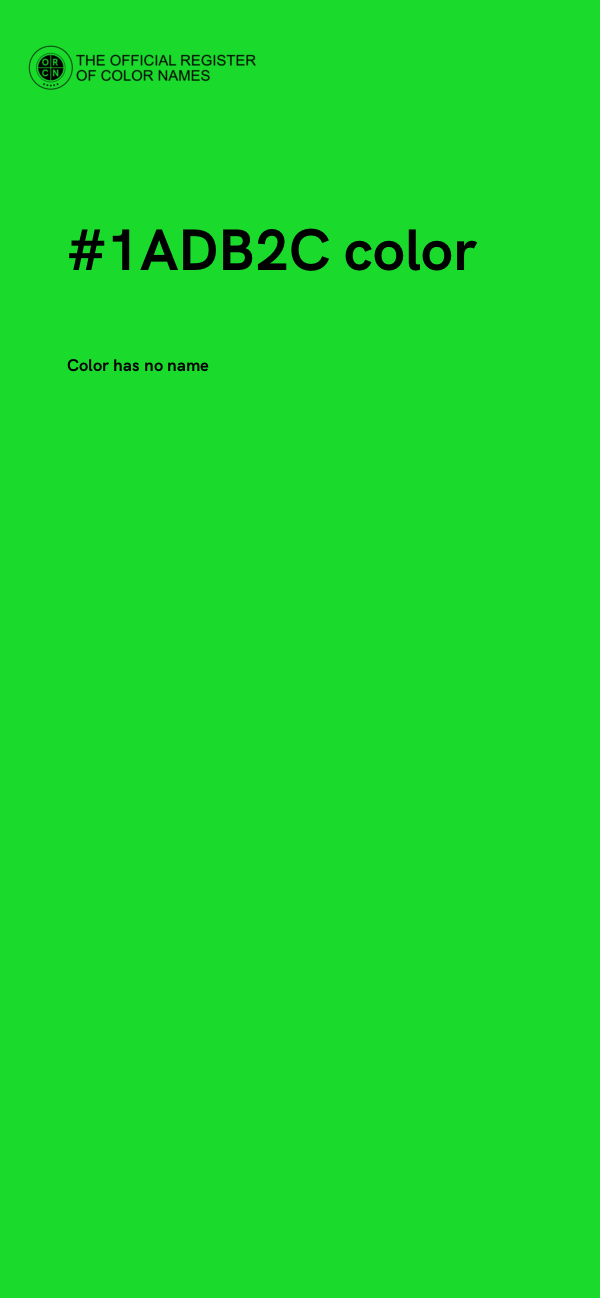 #1ADB2C color image