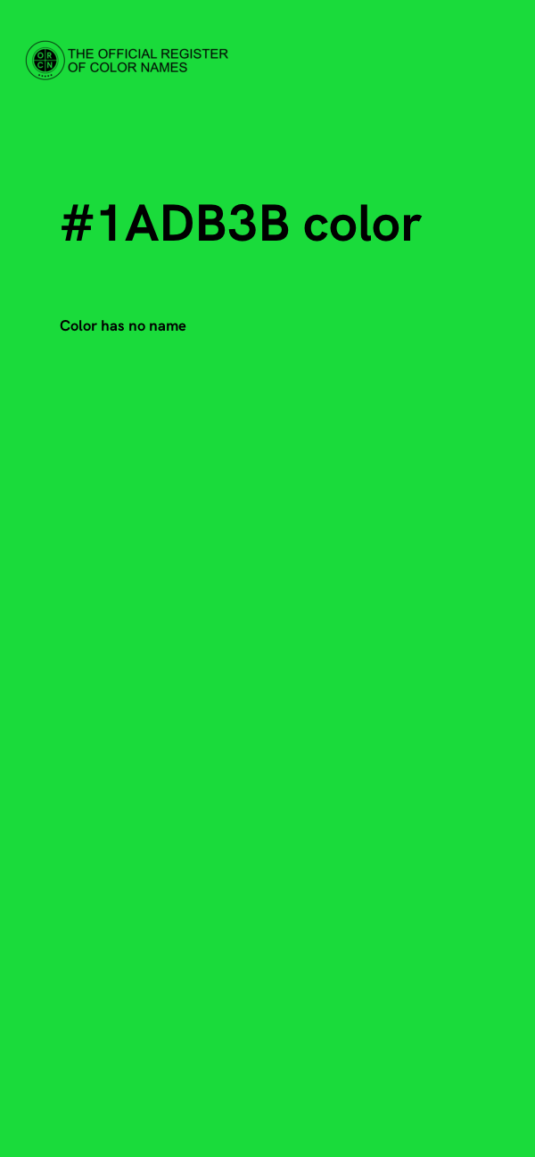 #1ADB3B color image