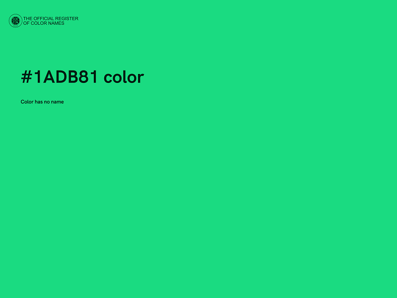 #1ADB81 color image