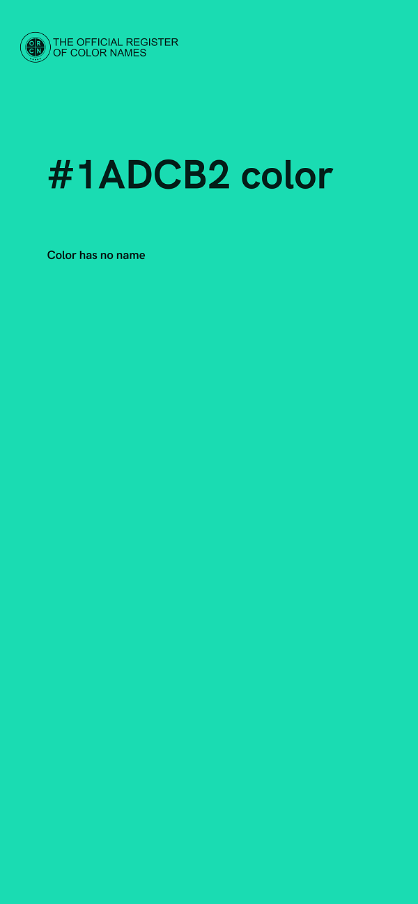 #1ADCB2 color image