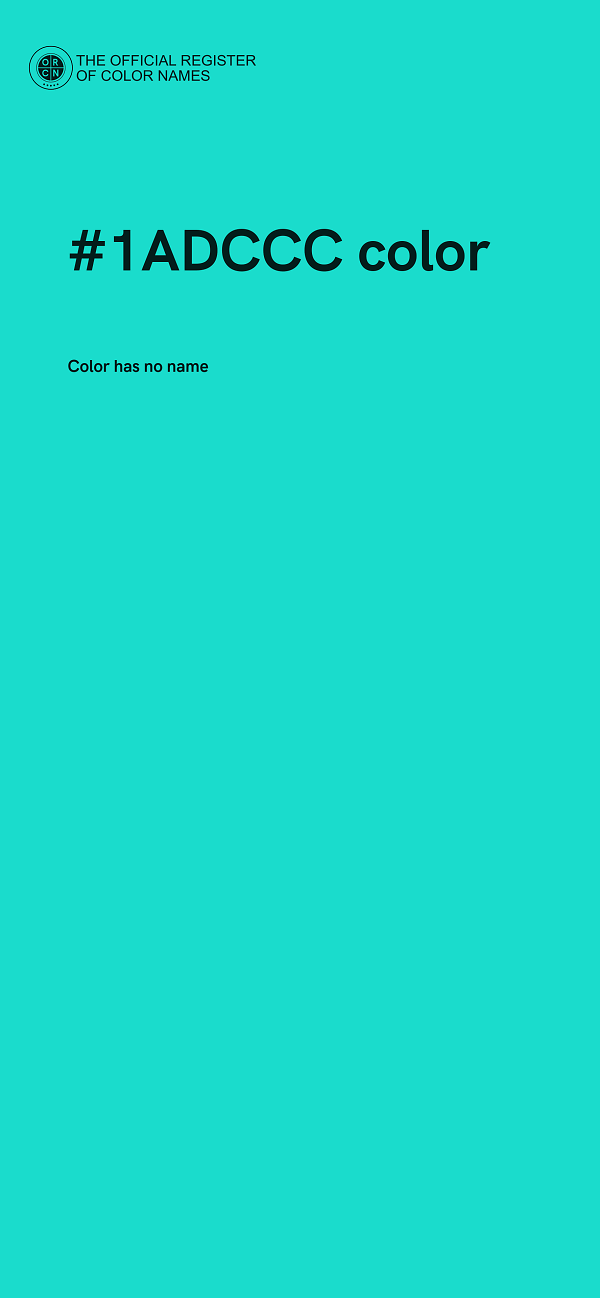 #1ADCCC color image