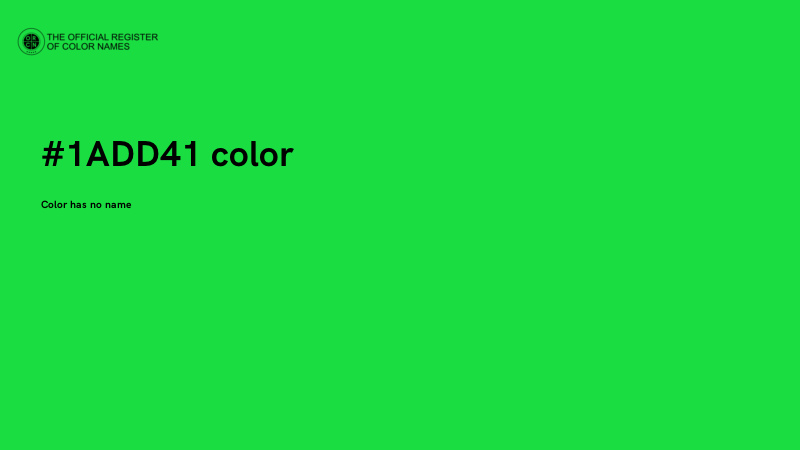 #1ADD41 color image