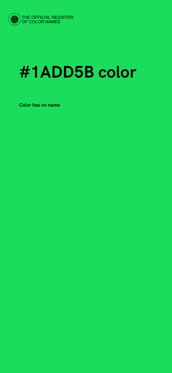 #1ADD5B color image