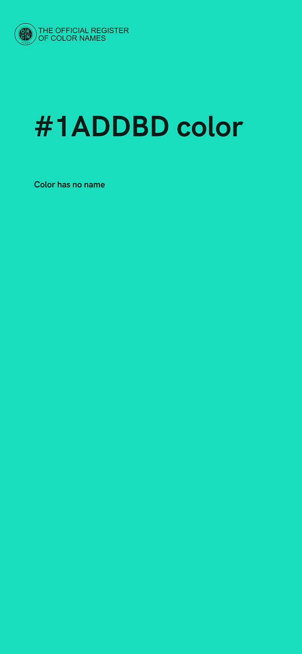 #1ADDBD color image