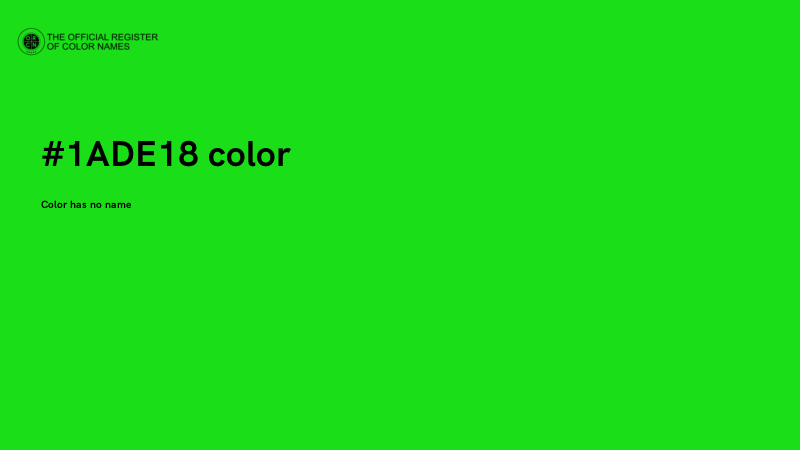 #1ADE18 color image