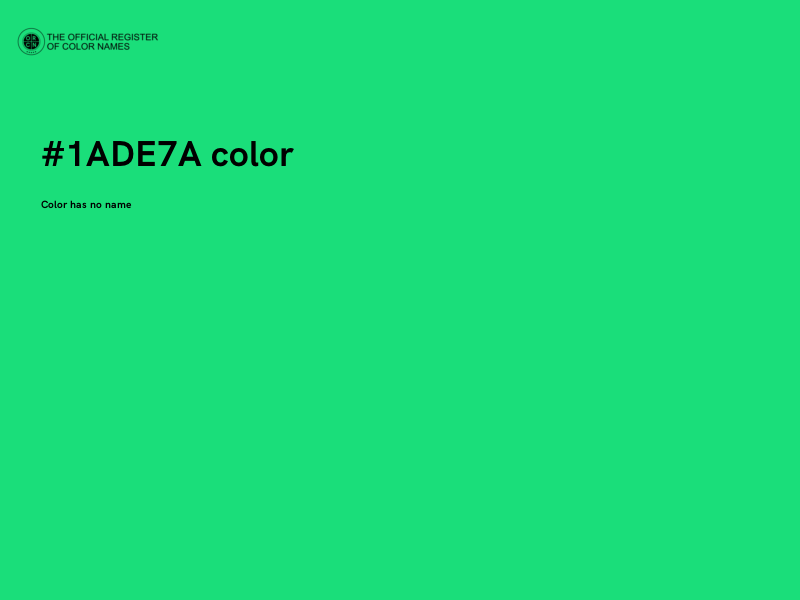 #1ADE7A color image