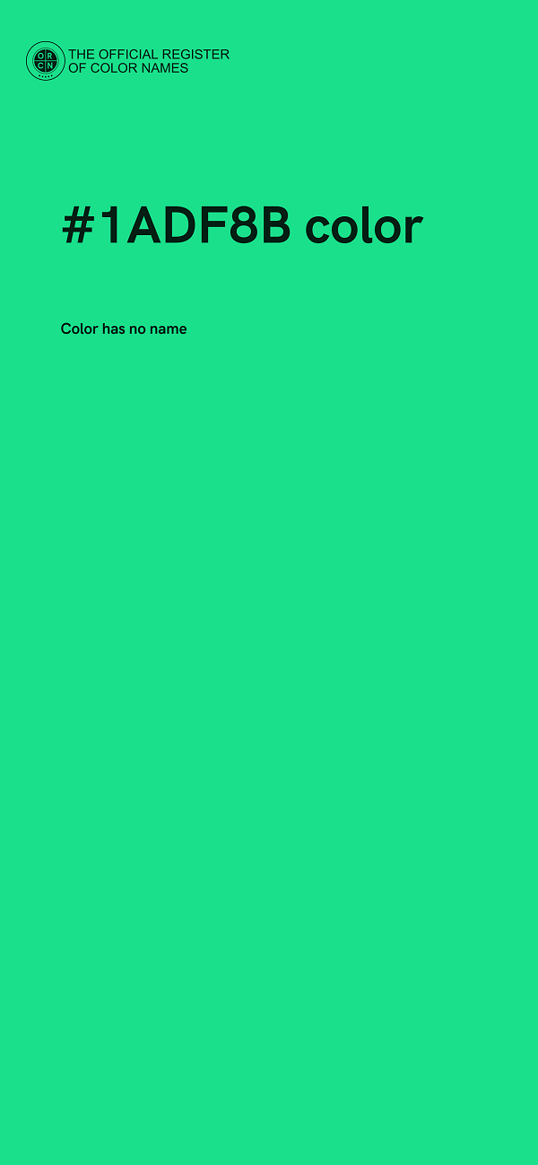 #1ADF8B color image